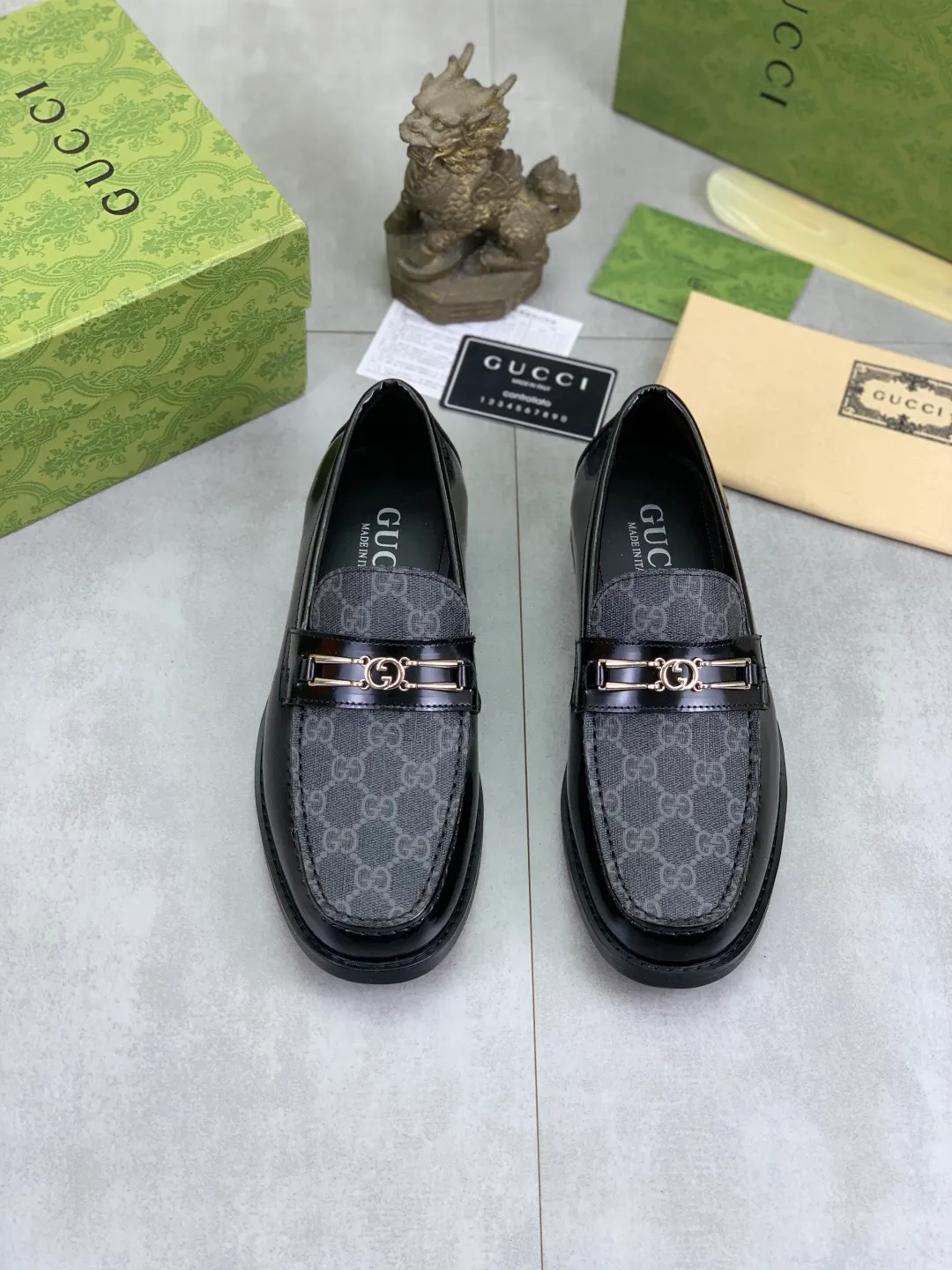 Men's men's shoes 💰P480 [New style] Water-dyed cowhide 💰💎💎💎 [Gucci] GUCCI high-end men's formal business leather shoes, original order 1:1 authentic goods! Original imported high-end open-edge beaded calfskin, original metal buckle, imported first-layer cowhide lining for feet, original outsole, men's shoe size: 38-45, 2️⃣ colors available